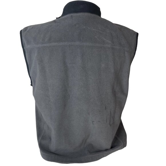 Greg Norman Tasso Elba Golf Vest Mens Medium Gray Fleece Zip - Picture 2 of 10